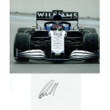 George Russell Signed Card &F1  Mercedes Motor Racing Photograph