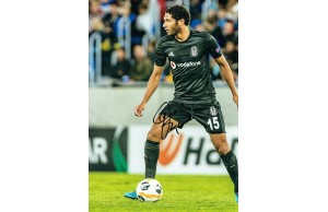 Mohamed Elneny Signed Besiktas 8x 12 Inch Football Photograph