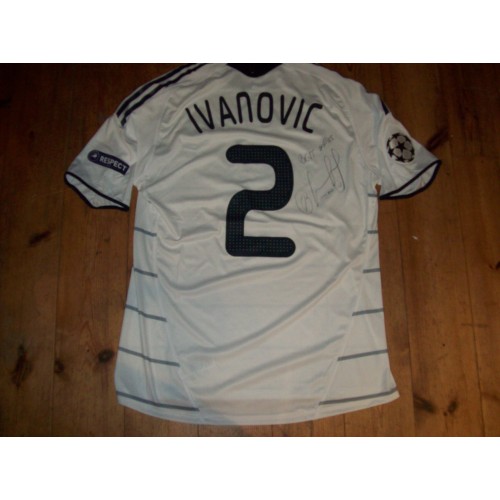 Branislav Ivanovic Signed & Game Worn Champions League Away Shirt