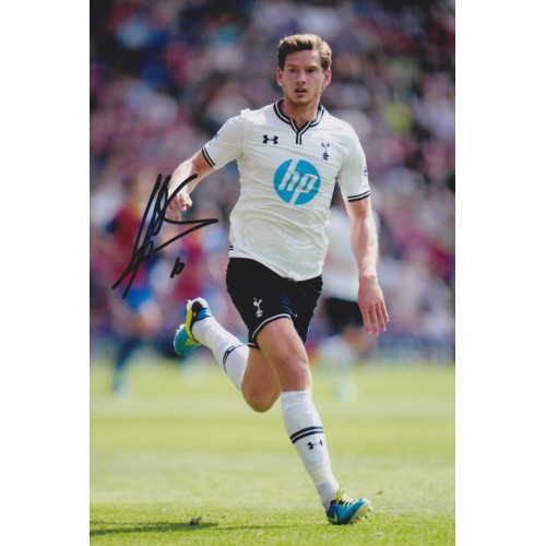 Jan Vertonghen Signed Tottenham Hotspur 8x12 Photograph