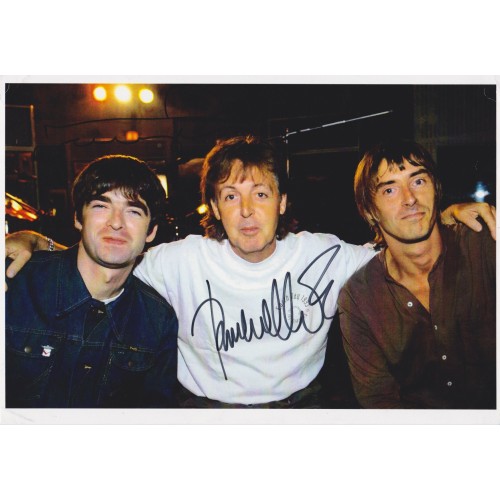 Paul Weller & Noel Gallagher  Signed 8x12 Photo