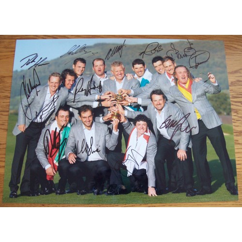 Ryder Cup 2010  Fully Signed 12x16 Photograph