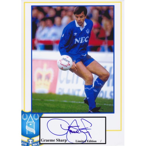 Graeme Sharp Signed Everton Photograph