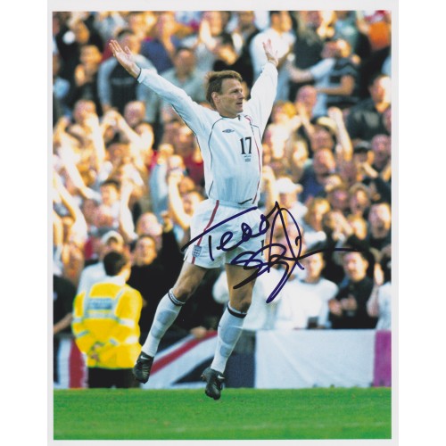 Teddy Sheringham Signed 8x10 England Photograph