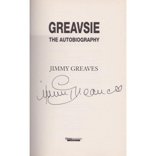Jimmy Greaves  Signed The Autobiography Book 