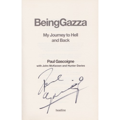  Paul 'Gazza' Gascoigne Signed Being Gazza Book