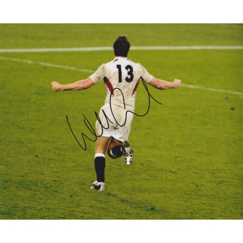 William  Greenwood Signed 8x10 England Rugby World Cup 8x10 Photograph