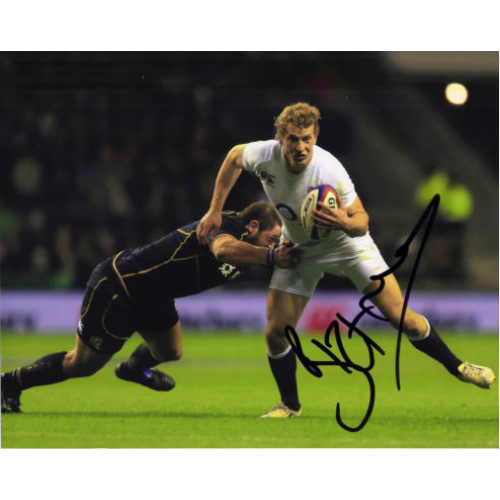 Billy Twelvetrees Signed England Rugby 8x10 Photograph
