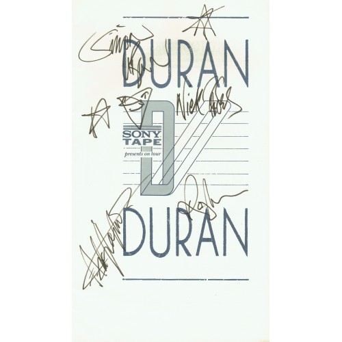 Duran Duran Band Fully Signed 1983 Tour Programme