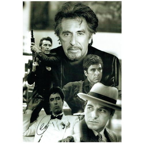 Al Pacino 12x16 Signed (At a Private Signing) Montage Photograph