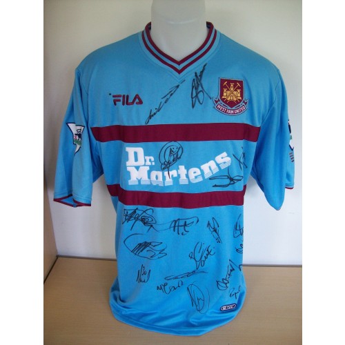 Nigel Winterburn Game Worn Squad Signed West Ham Shirt 2002/03 Season