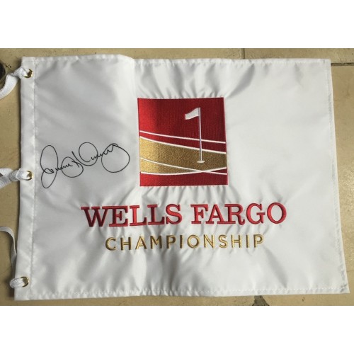 Rory Mcilroy Signed Wells Fargo Golf Flag