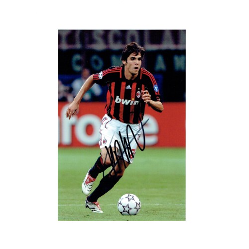 Kaka Signed 10 x 8 Inch AC Milan Photograph