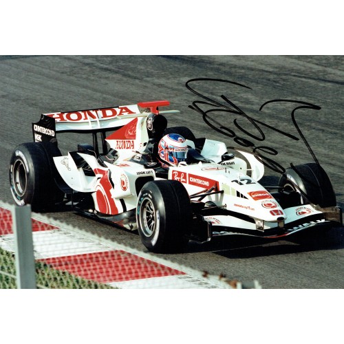 Jenson Button Signed 12x8 Honda 2006  F1 Grand Prix Photograph