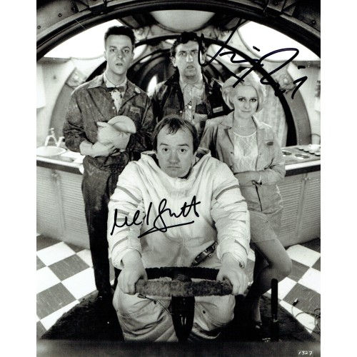 Mel Smith & Jimmy Nail Dual Signed  Morons from Outer Space 10x8 Photograph