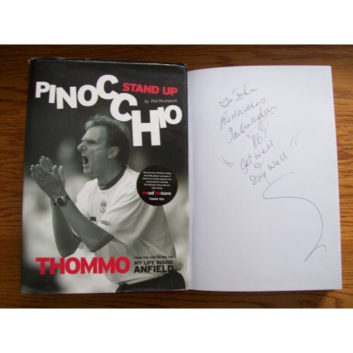 Phil Thompson & Ian Callaghan Signed PINOCCHIO Hardback Book