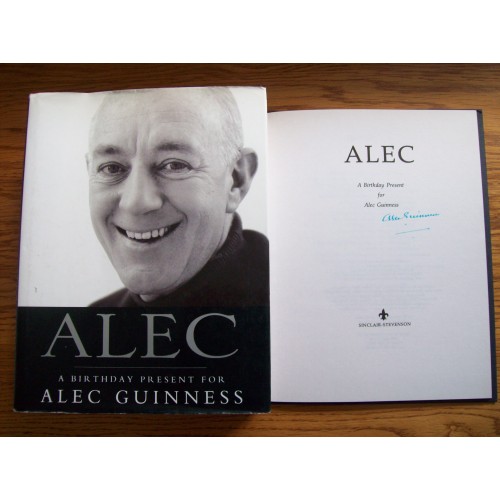 Alec Guinness Signed Hardback Book 'A Birthday Present For Alec Guiness'