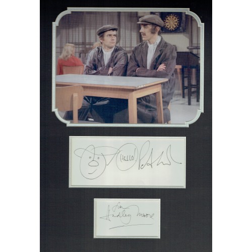 Peter Cook and Dudley Moore 16x12 Mounted Pete and Dud Presentation