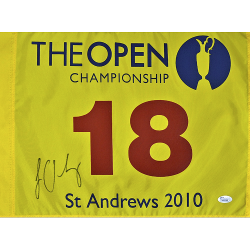 Louis Oosthuizen Signed 2010 Winner St Andrews Open Golf Pin Flag 