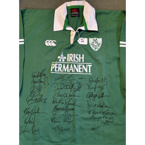 Ireland Rugby 2004  Tour to South Africa Multi Signed  Official Shirt 