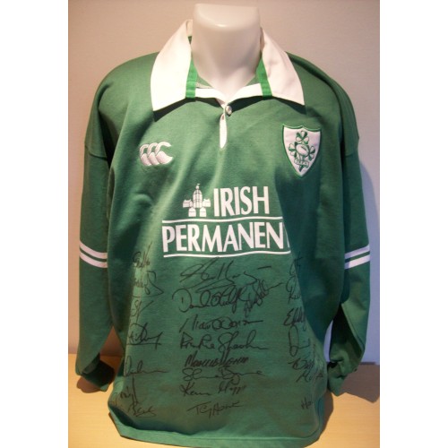 Ireland Rugby 2004  Tour to South Africa Multi Signed  Official Shirt 