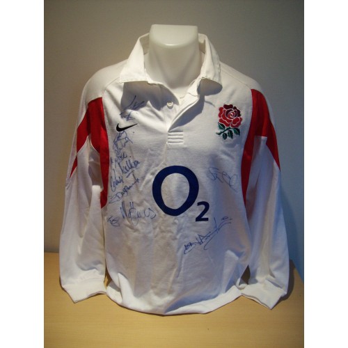 England Rugby Signed International Shirt - no. 10 Player Issue Official Shirt 