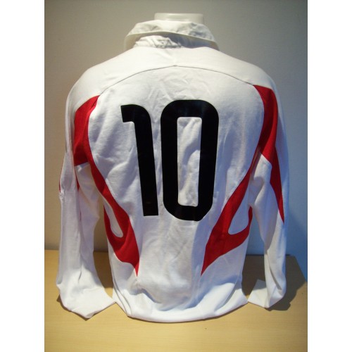 England Rugby Signed International Shirt - no. 10 Player Issue Official Shirt 