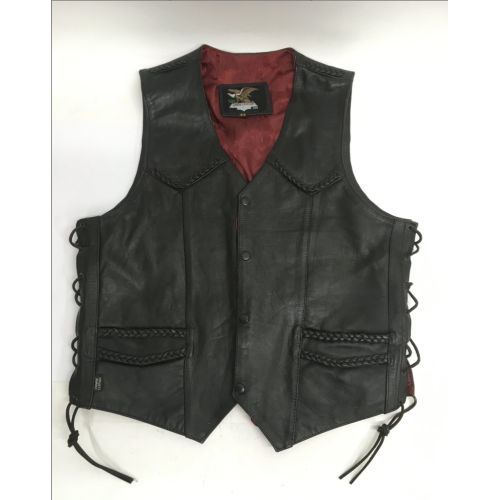  Dave Murray of Iron Maiden Owned & Worn leather Waistcoat by 'Jammin' 