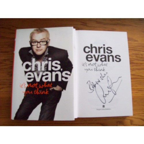 Chris Evans Signed Hardback Autobiography of Chris Evans 'it's not what you think' 