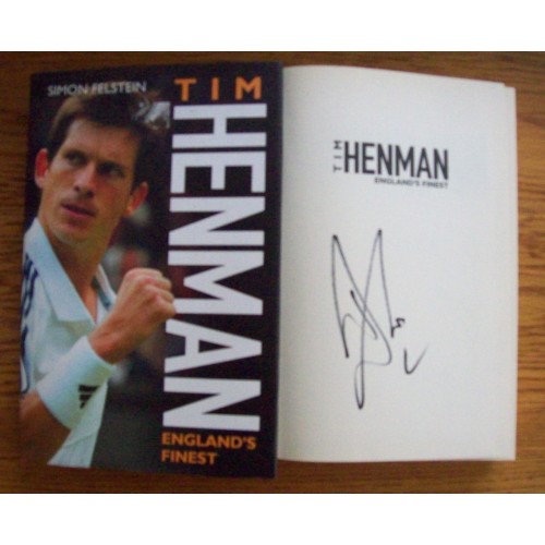 Tim Henman Signed 'Englands Finest'' Hardback Book