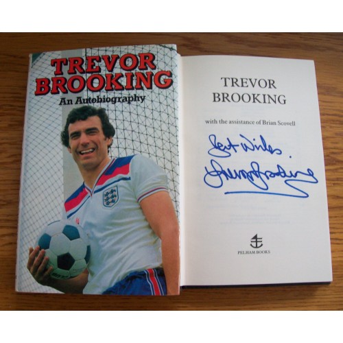 Trevor Brooking Signed An Autobiography Hardback Book