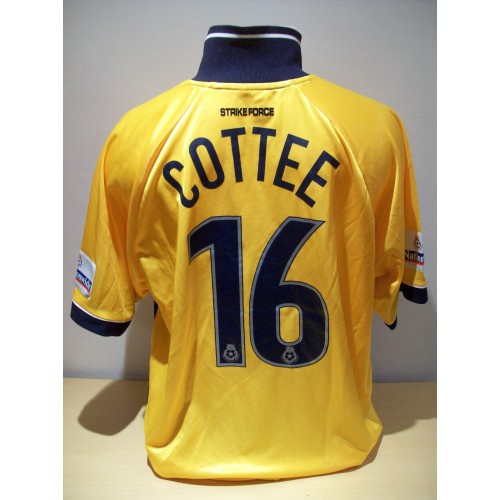 Tony Cottee Match Worn Millwall v Wycombe Wanders on Tuesday 27th March 2001 Football Shirt