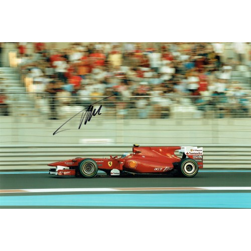 Fernando Alonso 8x12 Signed Formula 1 Photograph