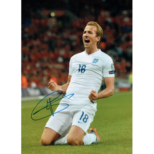 Harry Kane Signed 16x12 England Photograph