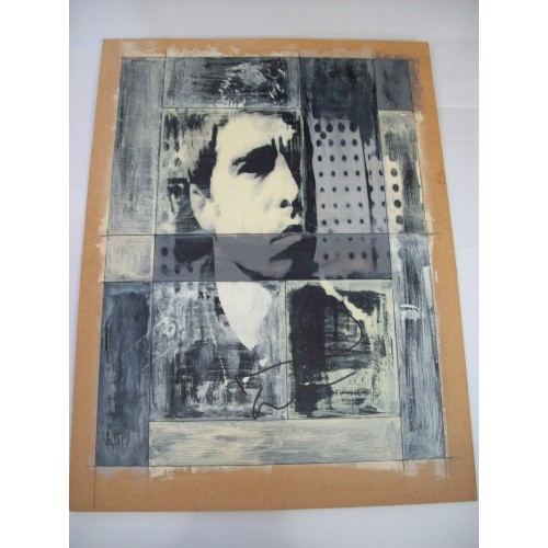 Noel Gallagher Signed 24x18 Original Art Board