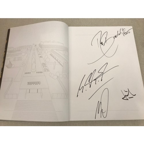 Michael Schumacher, Rubens Barrichello, Jean Todt &n Ross Brawn Signed 2005 Ferrari Yearbook