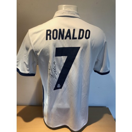 Cristiano Ronaldo Signed Replica Real Madrid 2016/17 Home Shirt