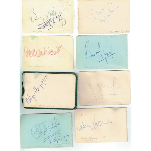 Autograph Album 1950's  Inc Benny Hill, Harry Seacombe, Zsa Zsa Gabor + Many More