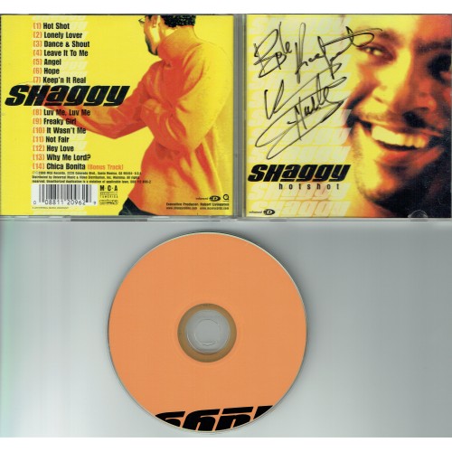 Shaggy Signed CD Sleeve Obtained in Person