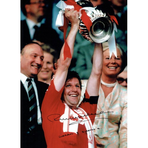 Ronnie Whelan Signed 1989 FA Cup 12x16 Liverpool Defeating Everton Photograph