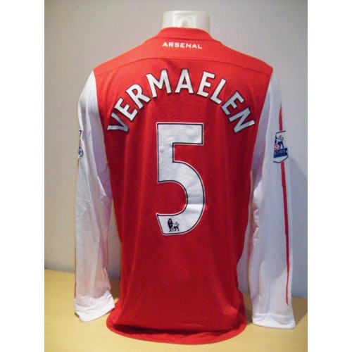 Thomas Vermaelen Arsenal Match Worn 20011/12 Season Home Football Shirt