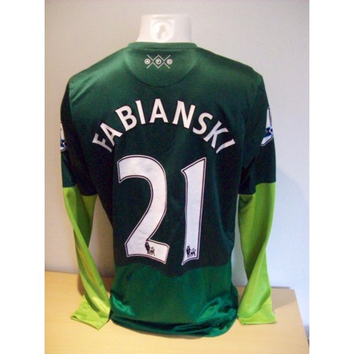Fabianski Arsenal Match Worn 20013/14 Season Football Shirt