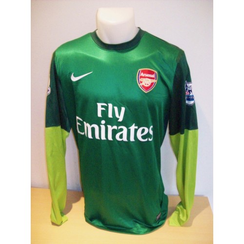 Fabianski Arsenal Match Worn 20013/14 Season Football Shirt