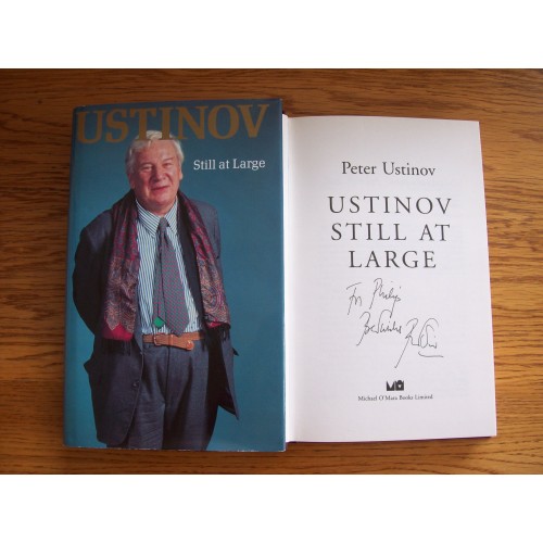 Peter Ustinov Signed  'Still at Large' Hardback Book