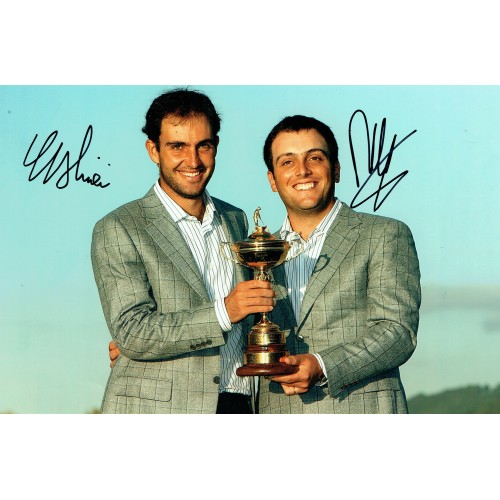 Molinari Brothers Signed 2010 Ryder Cup Photo. 