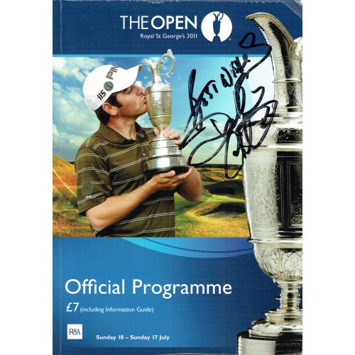 Darren Clarke Signed Official 2011 Open Golf Programme.