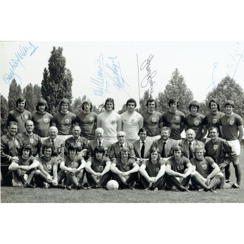England 8x12 Signed Photo From When Joe Mercer While Caretaker Manager of England 