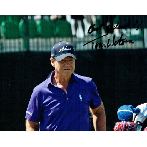 Tom Watson Signed 10x8 Golf Photograph