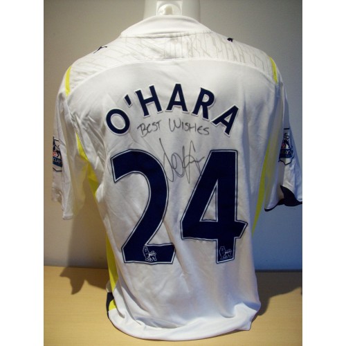 Jamie OHara Signed Tottenham  Match Worn Home Shirt 2009/10 Season