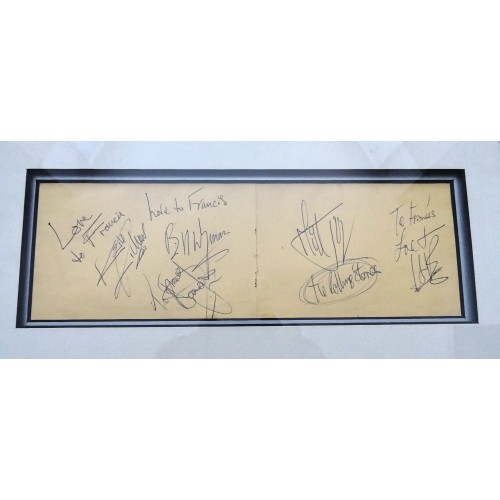 Rolling Stones Autographs Inc Brian Jones Framed